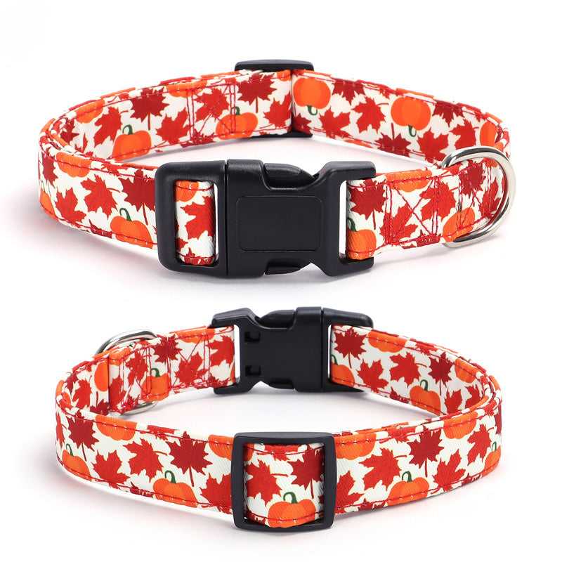 Holiday Adjustable Dog Collar For Christmas & Thanksgiving
