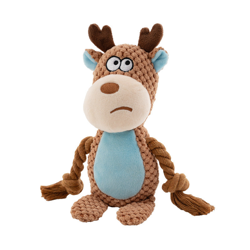 Cute Animals Grinding Teeth Squeaky Dog Chew Toy