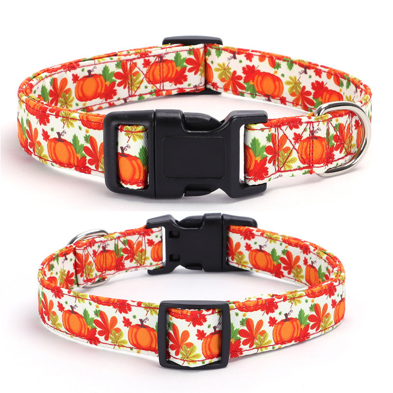 Holiday Adjustable Dog Collar For Christmas & Thanksgiving