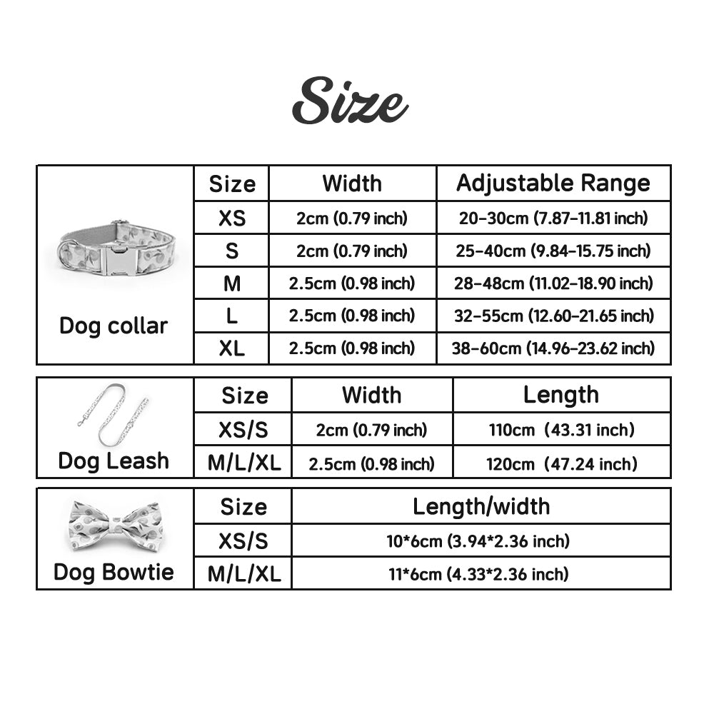 Fruit Pattern Personalized Dog Collar with Engraved Metal Buckle