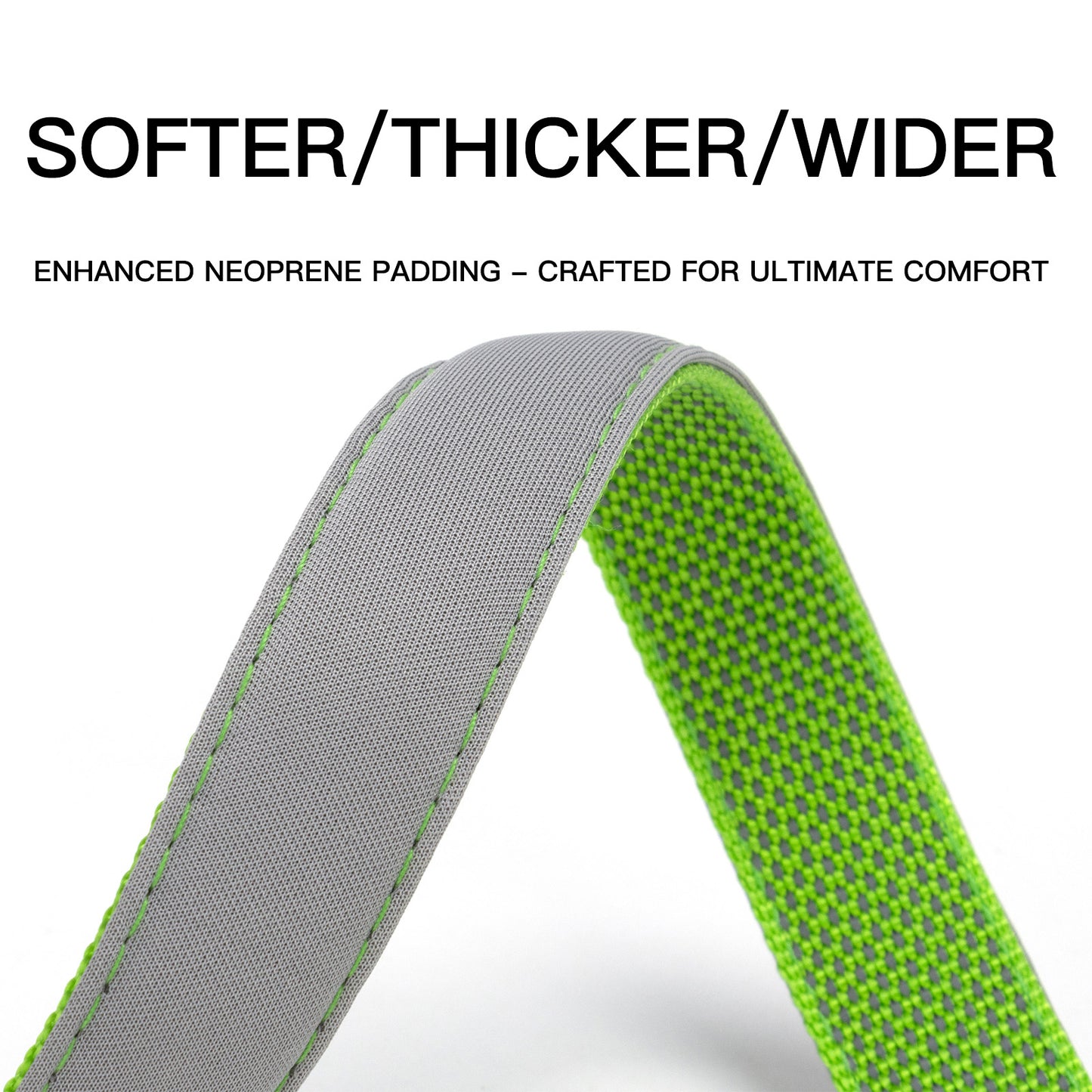 Fully Reflective Soft Personalized Dog Collar, Plastic Buckle