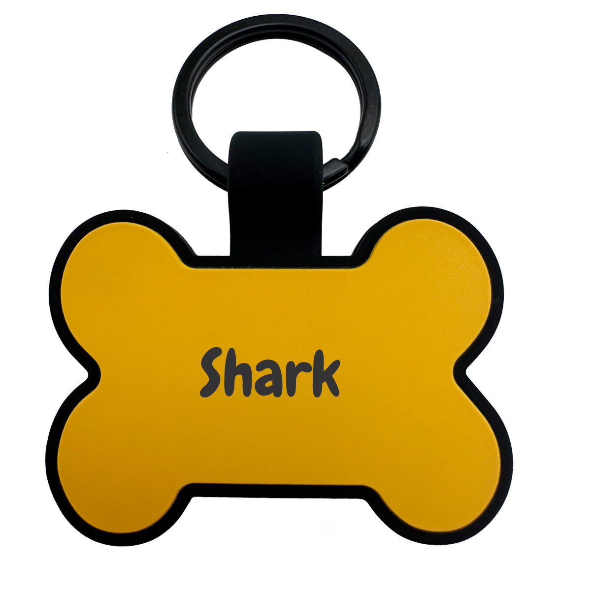Personalized Bone Silicone Dog ID Tags Engraved Two Sides