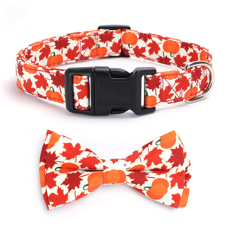 Holiday Adjustable Dog Collar For Christmas & Thanksgiving
