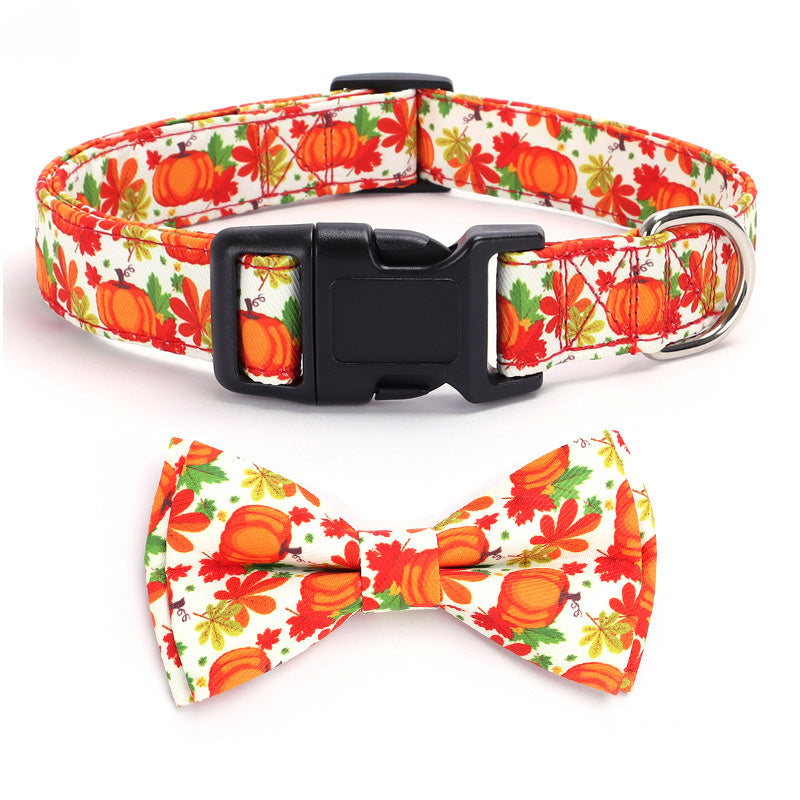 Holiday Adjustable Dog Collar For Christmas & Thanksgiving