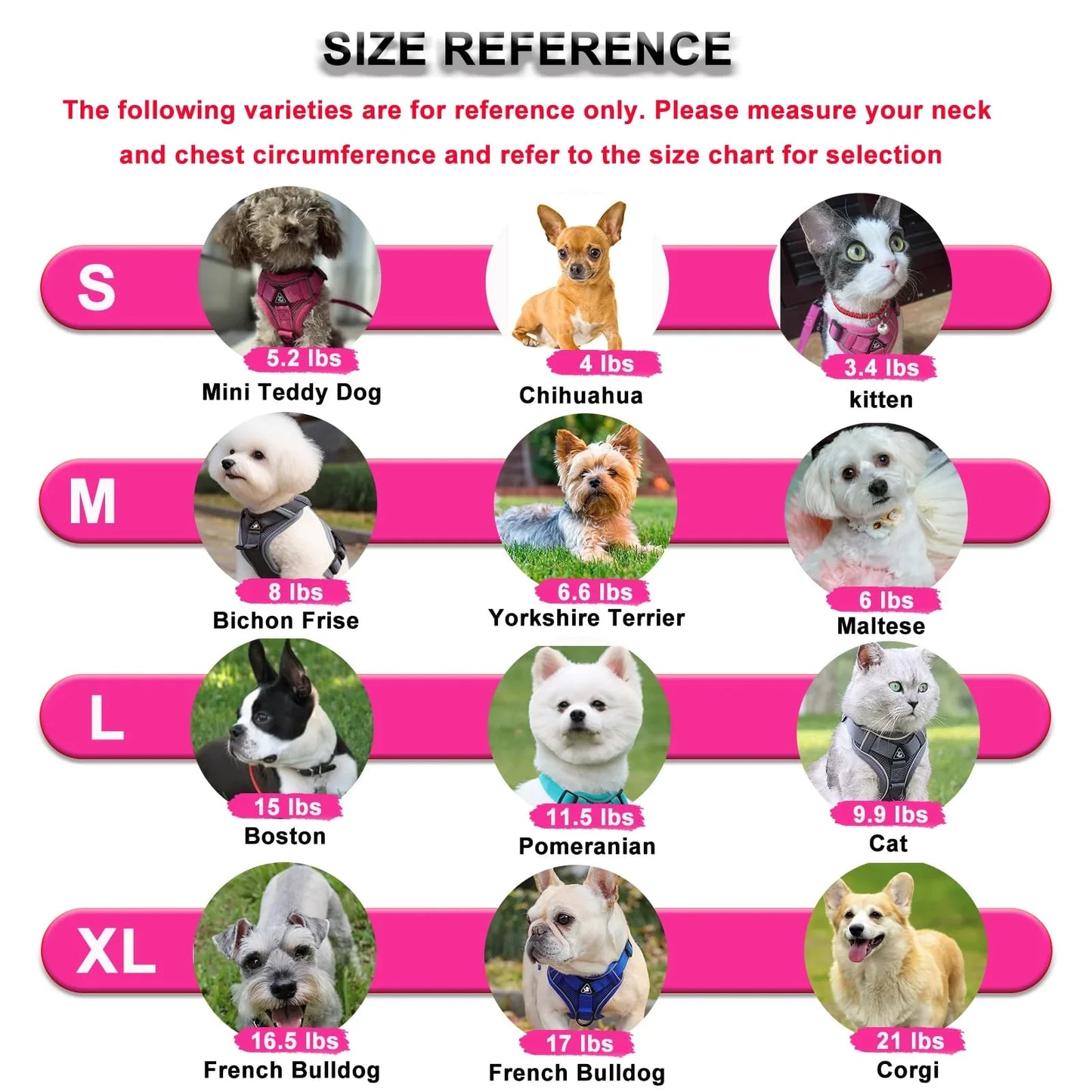 Reflective Cat Harness, Adjustable Kitten Harness and Leash Set