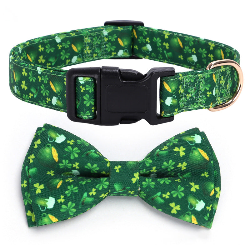 Holiday Adjustable Dog Collar For Easter, St. Patrick's Day & Valentine's Day