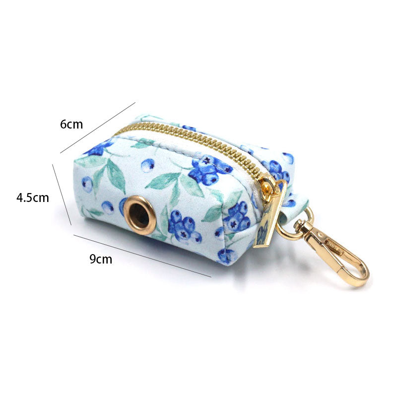 Fruit Pattern Personalized Dog Collar with Engraved Metal Buckle
