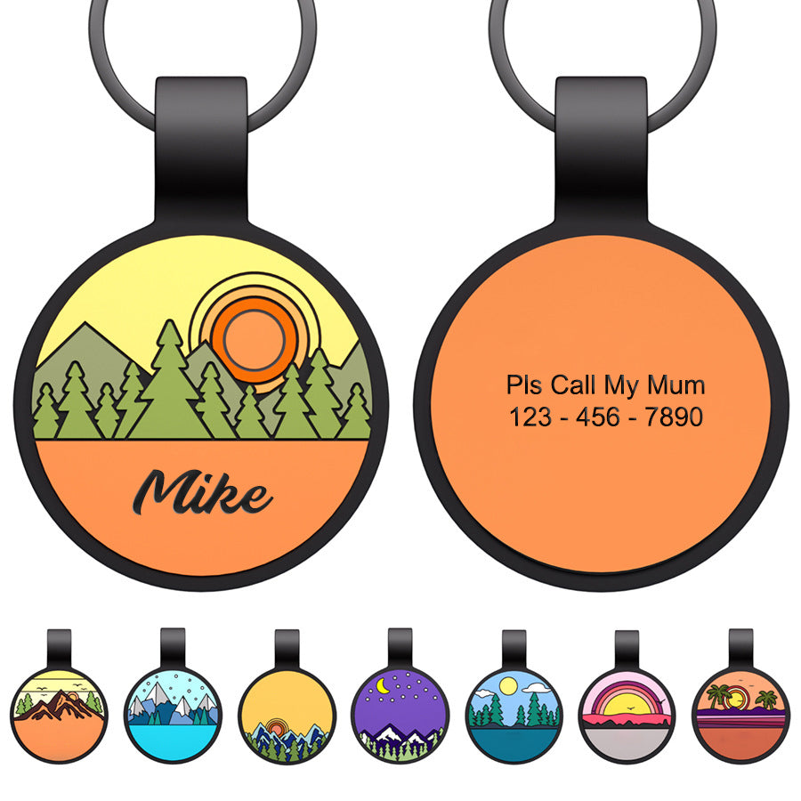 Silent Pet ID Tags - Personalized Engraved Silicone Dog and Cat Name ID Tag