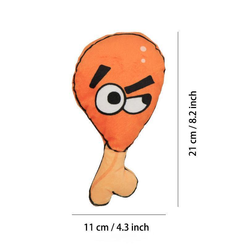 3 PCS Funny Donut Plush Dog Chew Toy - iTalkPet