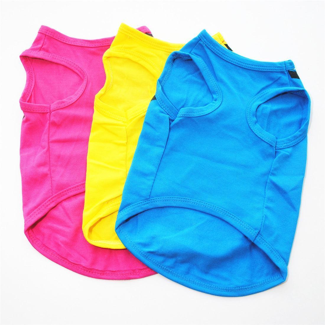 3 PCS Small Dog T Shirts Striped Dog Clothes - iTalkPet