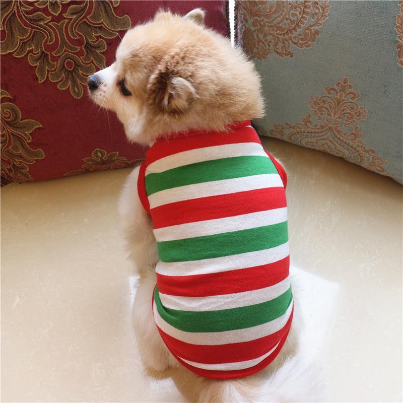 3 PCS Small Dog T Shirts Striped Dog Clothes - iTalkPet
