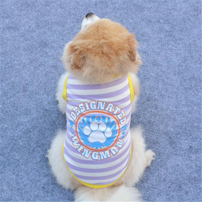 3 PCS Small Dog T Shirts Striped Dog Clothes - iTalkPet