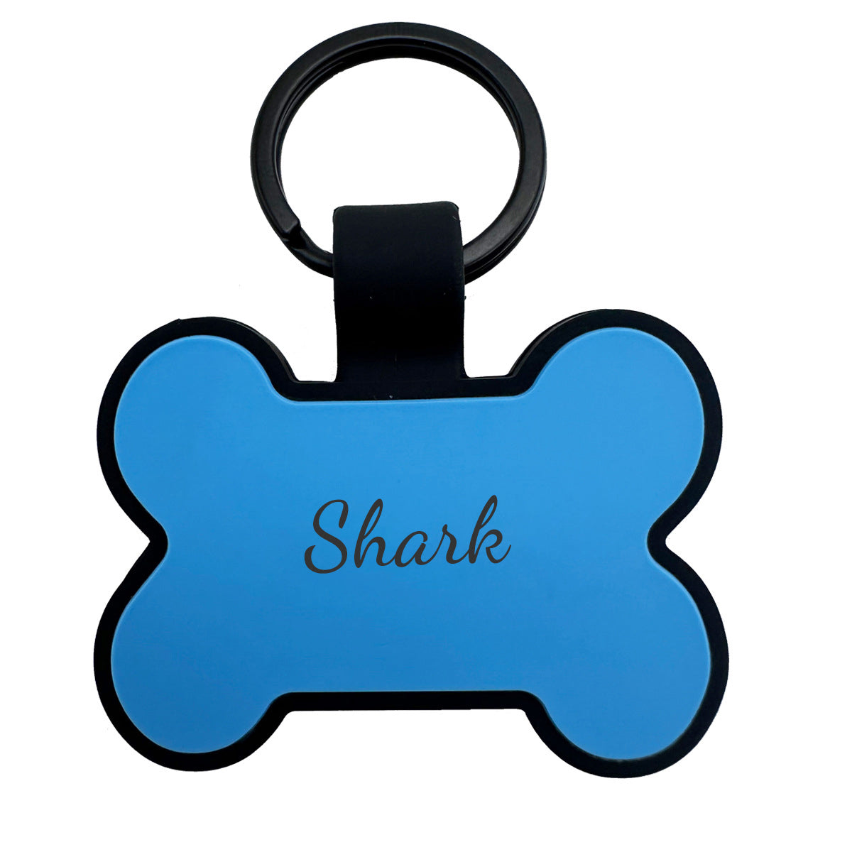 Personalized Bone Silicone Dog ID Tags Engraved Two Sides