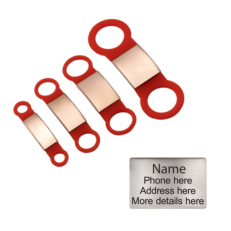Personalized Custom Pet Tag - Slide On ID Tag