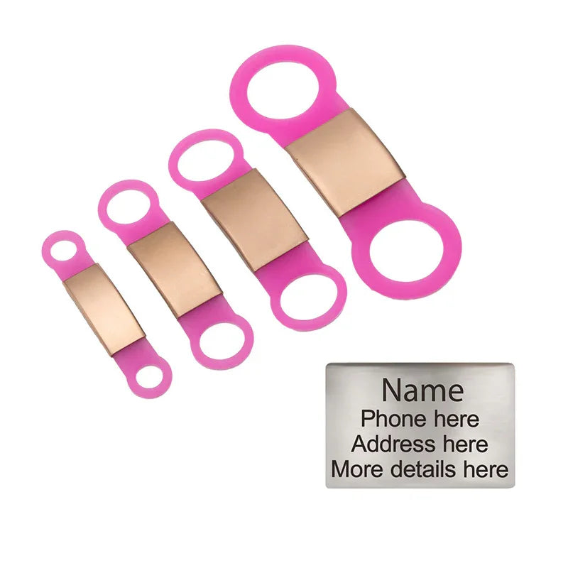 Personalized Custom Pet Tag - Slide On ID Tag