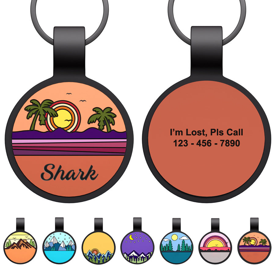 Silent Pet ID Tags - Personalized Engraved Silicone Dog and Cat Name ID Tag