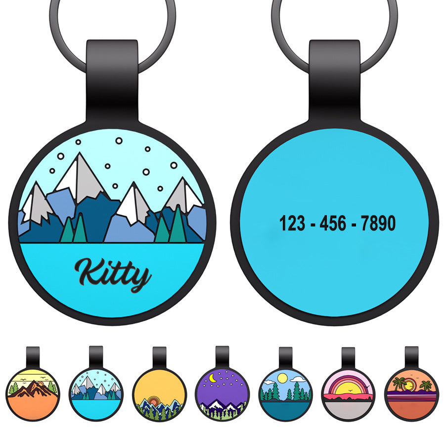 Silent Pet ID Tags - Personalized Engraved Silicone Dog and Cat Name ID Tag