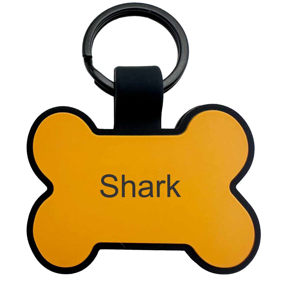 Personalized Bone Silicone Dog ID Tags Engraved Two Sides