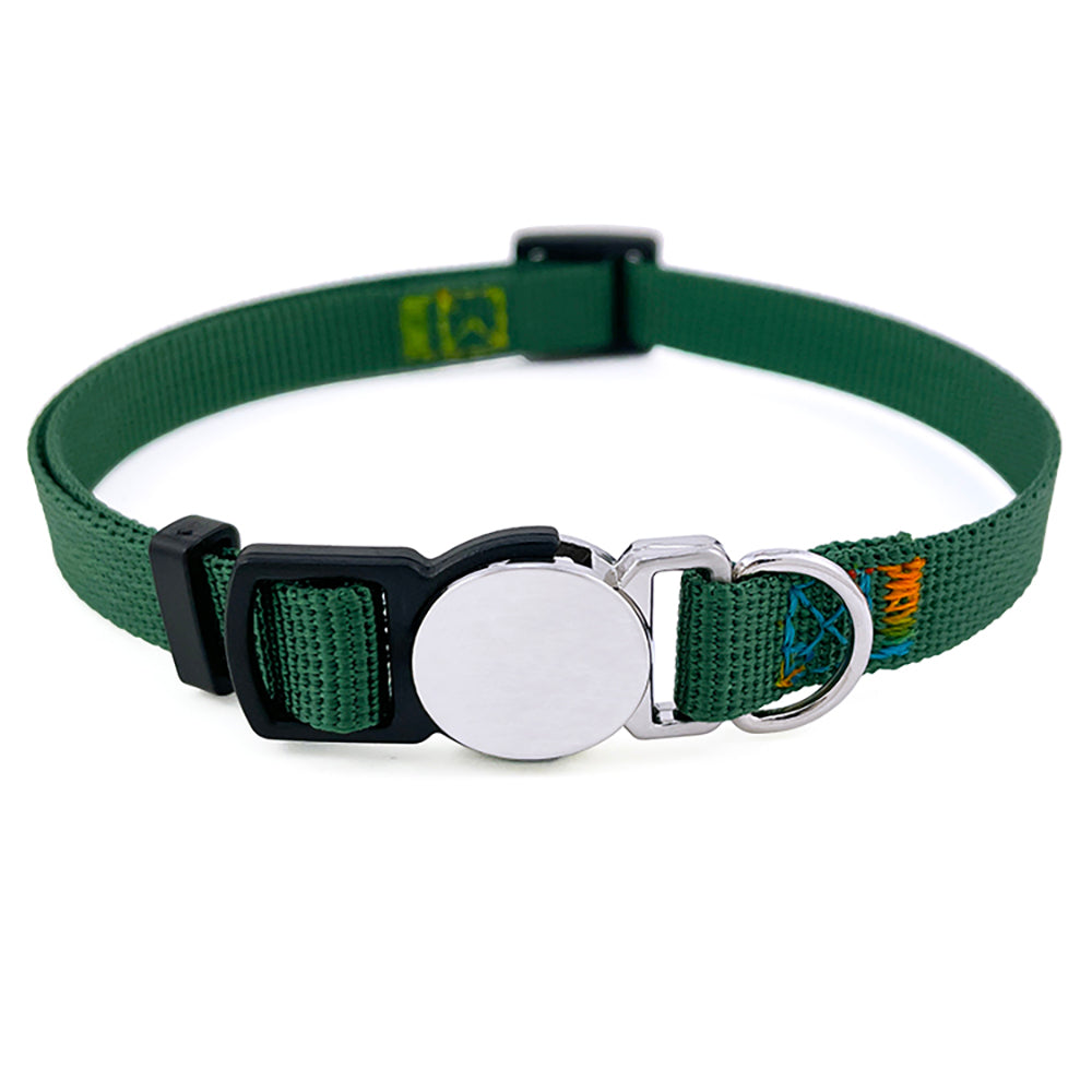 Personalized Nylon Cat Collar 2 Pack Set