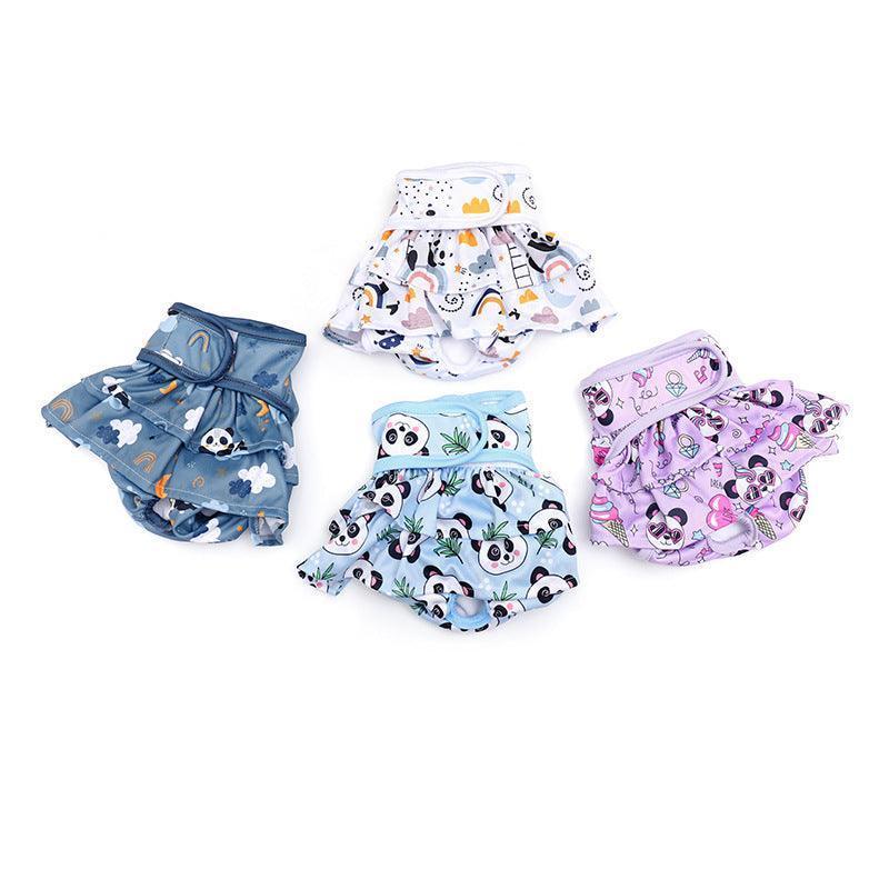 Panda Washable Female Dog Diapers Absorbent Reusable Dog Panties - iTalkPet