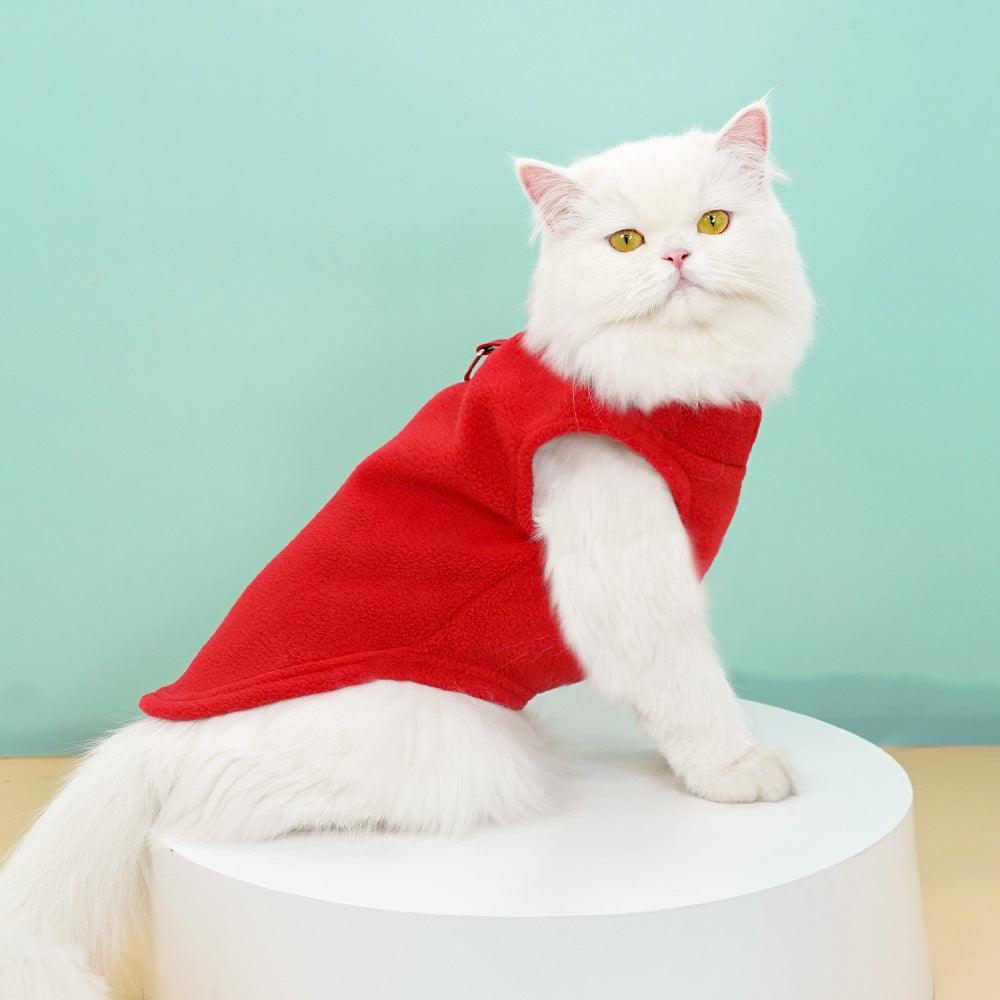 Soft Fleece Vest Dog Sweater - Warm Pullover Fleece Dog Jacket - iTalkPet