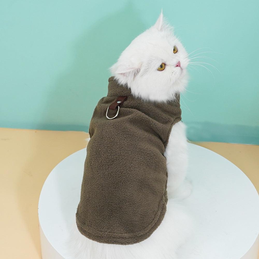 Soft Fleece Vest Dog Sweater - Warm Pullover Fleece Dog Jacket - iTalkPet