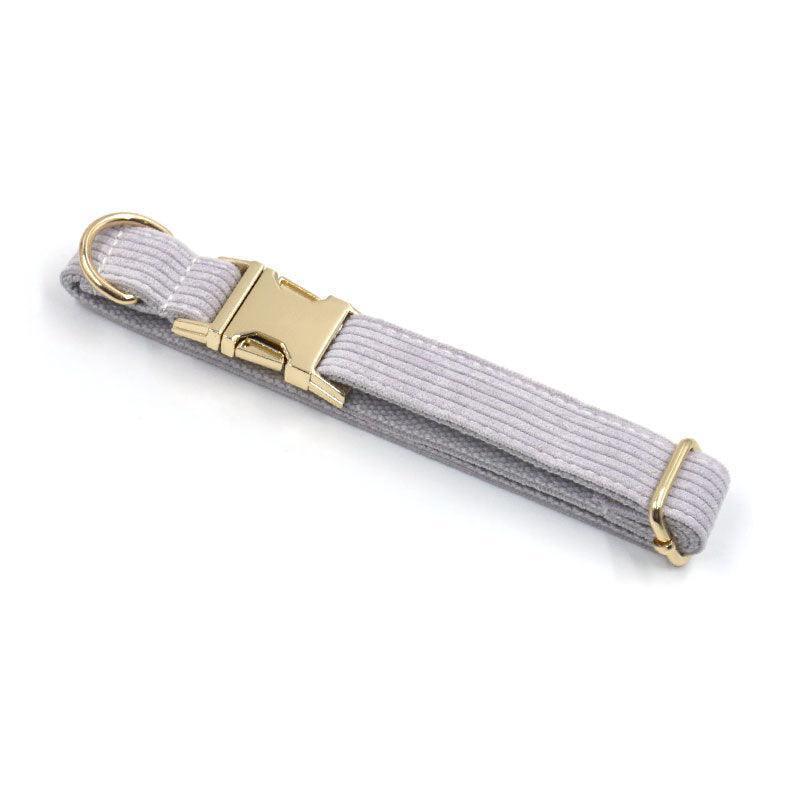 Stripe Velvet Personalized Dog Collar - iTalkPet