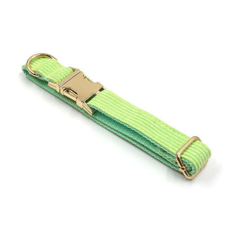 Stripe Velvet Personalized Dog Collar - iTalkPet