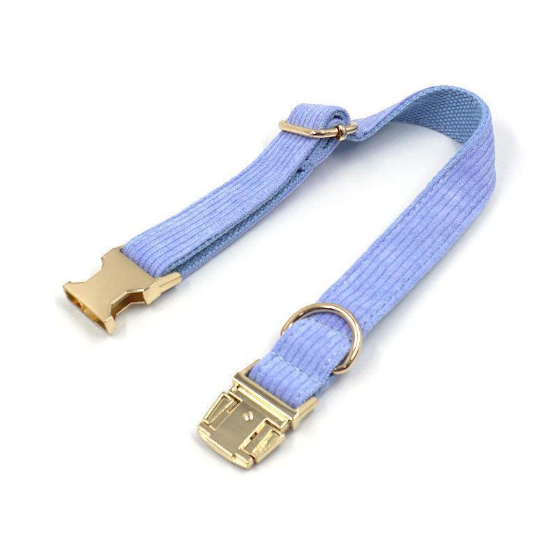 Stripe Velvet Personalized Dog Collar - iTalkPet