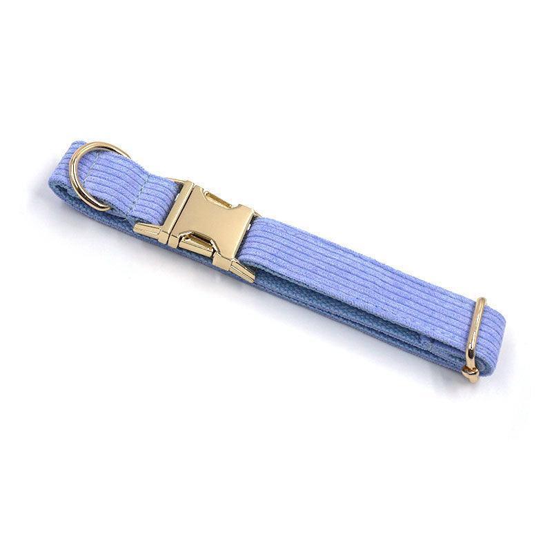 Stripe Velvet Personalized Dog Collar - iTalkPet