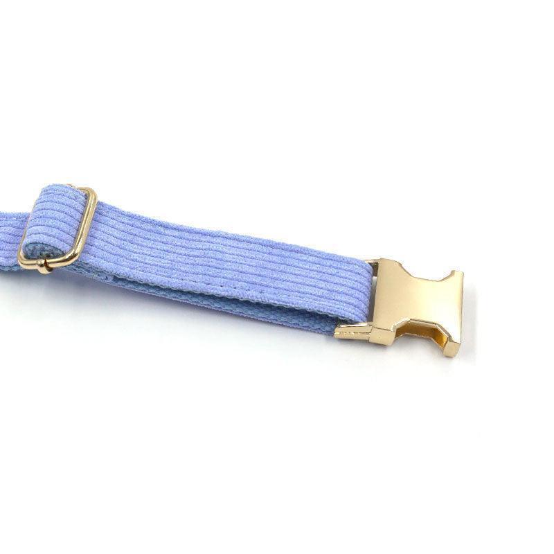Stripe Velvet Personalized Dog Collar - iTalkPet