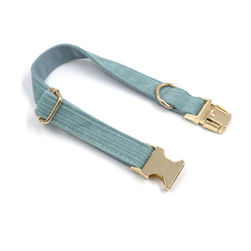 Stripe Velvet Personalized Dog Collar - iTalkPet