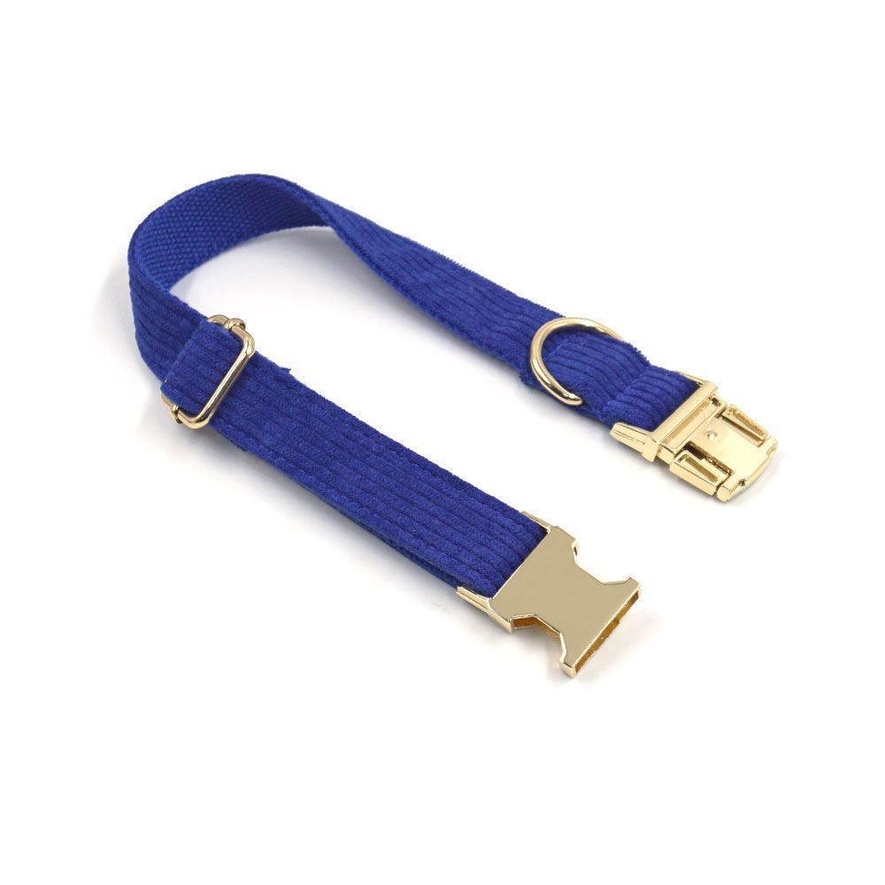 Stripe Velvet Personalized Dog Collar - iTalkPet