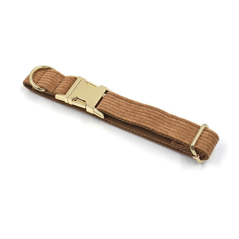 Stripe Velvet Personalized Dog Collar - iTalkPet