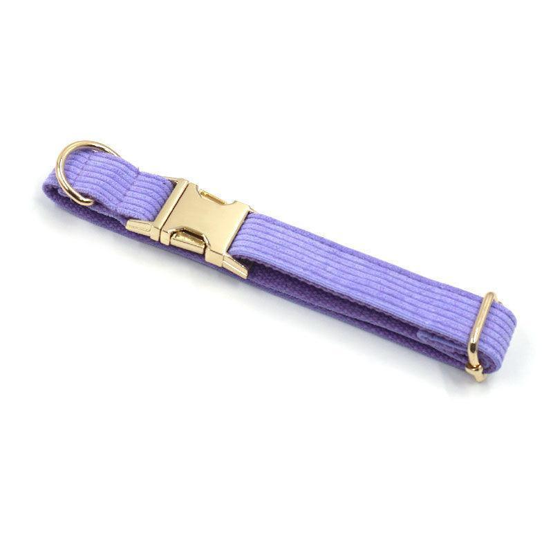 Stripe Velvet Personalized Dog Collar - iTalkPet