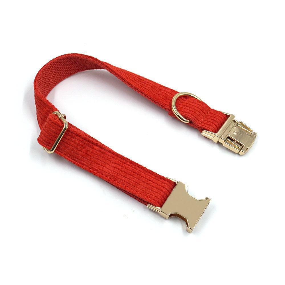 Stripe Velvet Personalized Dog Collar - iTalkPet
