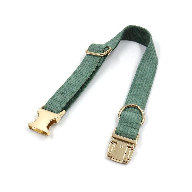 Stripe Velvet Personalized Dog Collar - iTalkPet