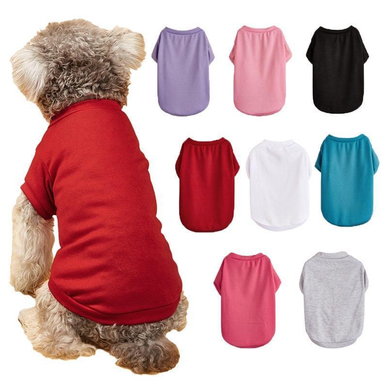 Summer Dog T-Shirt Pet Clothes Casual Polyester Pullover - iTalkPet