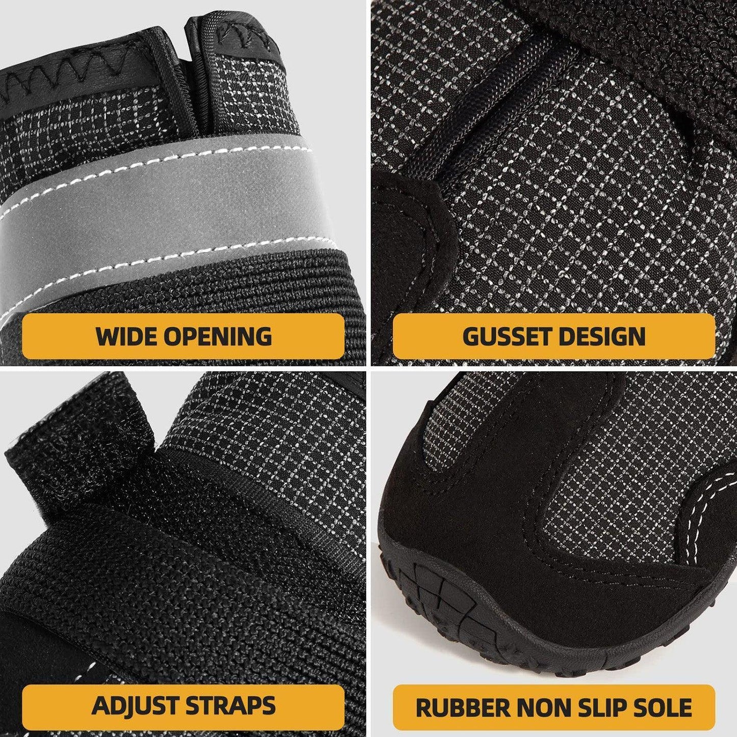 Waterproof Dog Boots Paw Protector Anti Slip Sole - 4PCS - iTalkPet