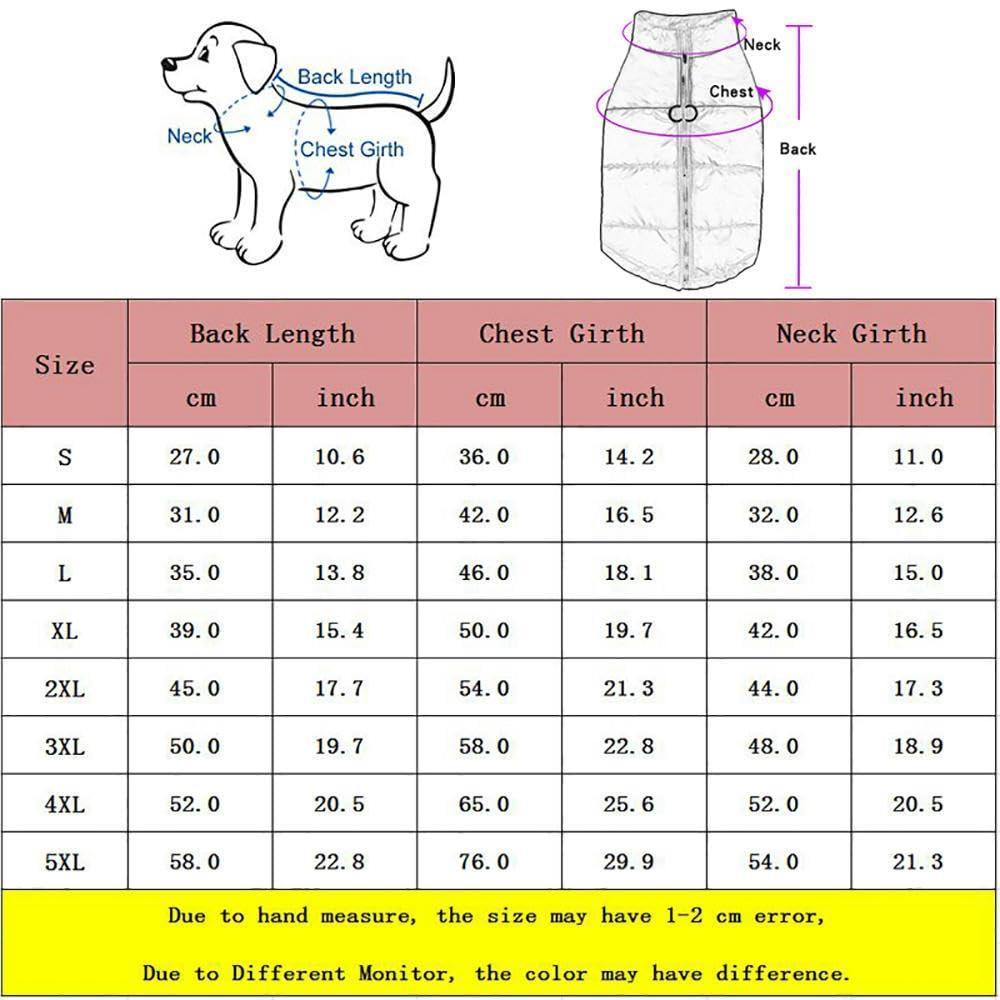 Windproof Snowsuit Dog Coat Winter Warm Pet Jacket - iTalkPet