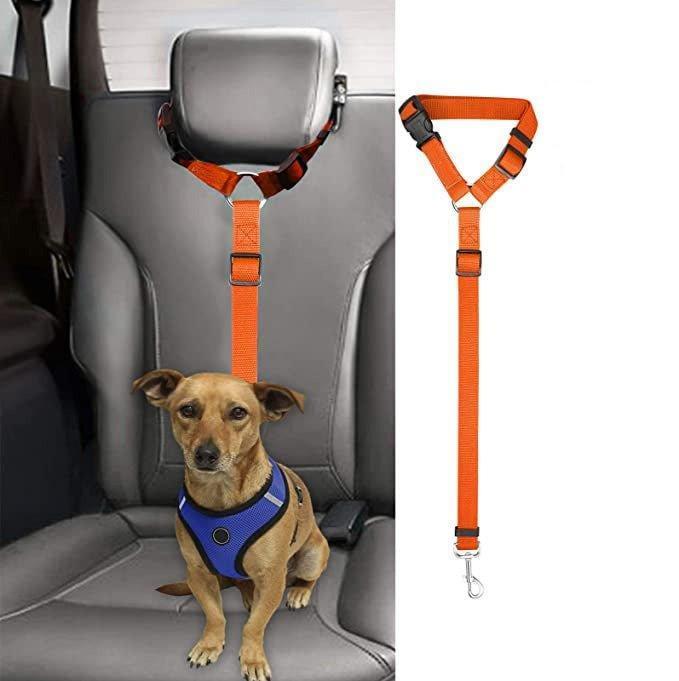 Adjustable Nylon Pet Safety Seat Belt Strap Vehicle Dog Seatbelts Harness - iTalkPet