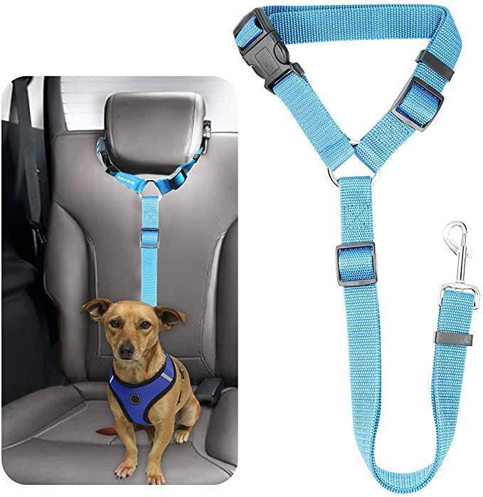 Adjustable Nylon Pet Safety Seat Belt Strap Vehicle Dog Seatbelts Harness - iTalkPet