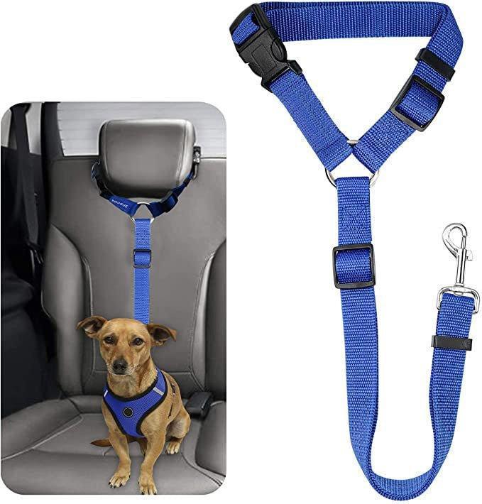Adjustable Nylon Pet Safety Seat Belt Strap Vehicle Dog Seatbelts Harness - iTalkPet