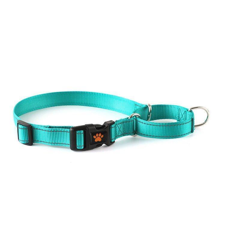 Adjustable Nylon Reflective Martingale Dog Collar - iTalkPet