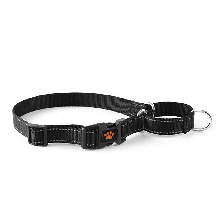Adjustable Nylon Reflective Martingale Dog Collar - iTalkPet