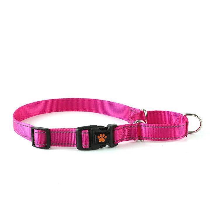 Adjustable Nylon Reflective Martingale Dog Collar - iTalkPet