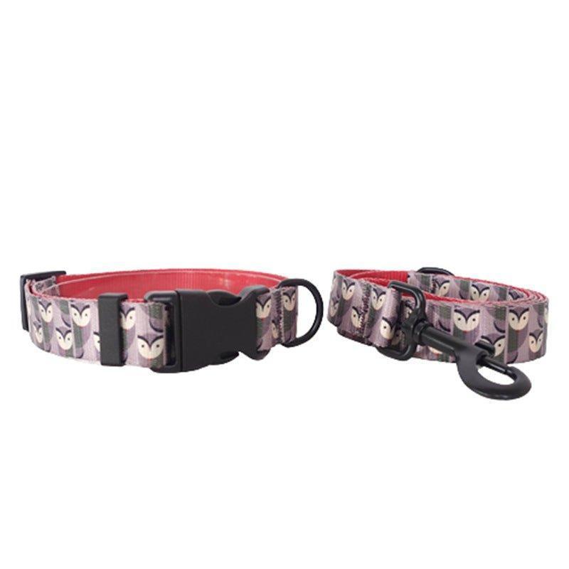Bird Print Beautiful Personalized Dog Collar Set - iTalkPet