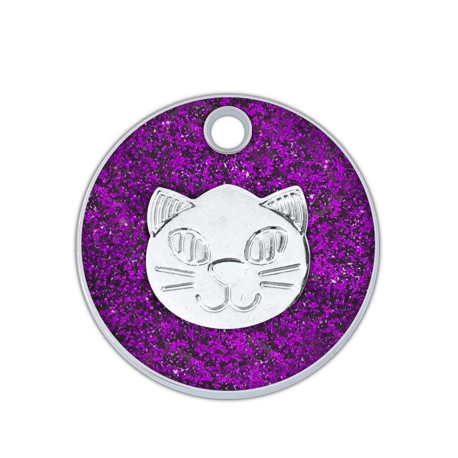 Cat Custom ID Tag Personalised Cute Face Kitten Tag - iTalkPet