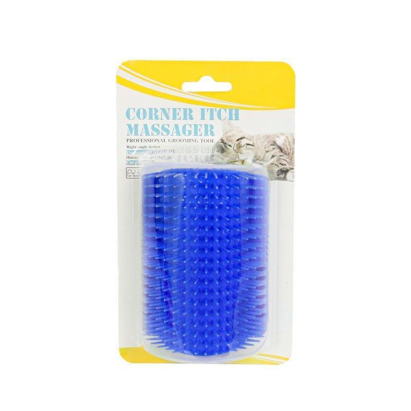 Cat Self Groomer Wall Corner Soft Grooming Brush Massage Comb - iTalkPet