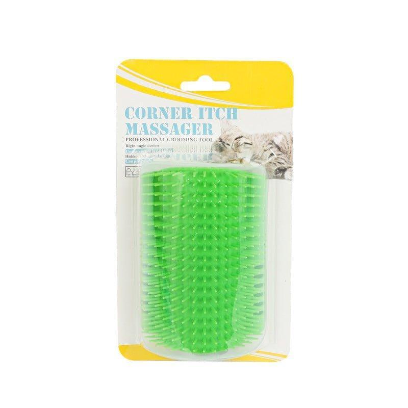 Cat Self Groomer Wall Corner Soft Grooming Brush Massage Comb - iTalkPet